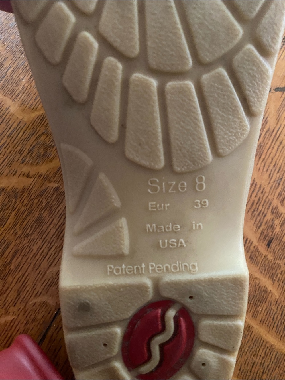Sloggers Red Matte Slip-On Clog with Light Sole - Picture 5 of 5
